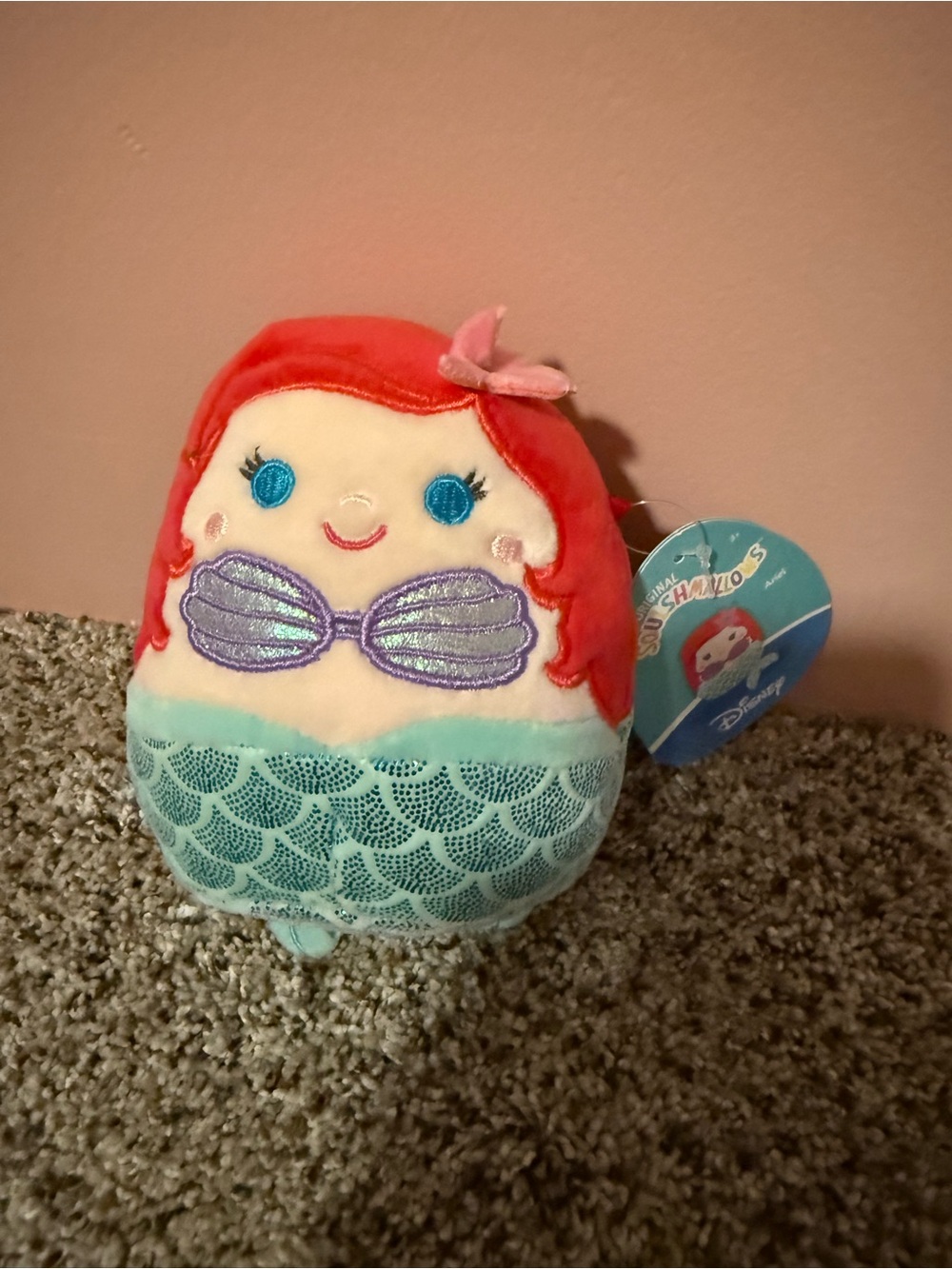 Disney Ariel Mermaid Plush Toy - mini Squishmallow